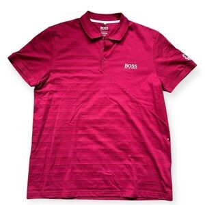 HUGO BOSS Red Polo Shirt Men’s size XXXL Royal County Down Golf Club
